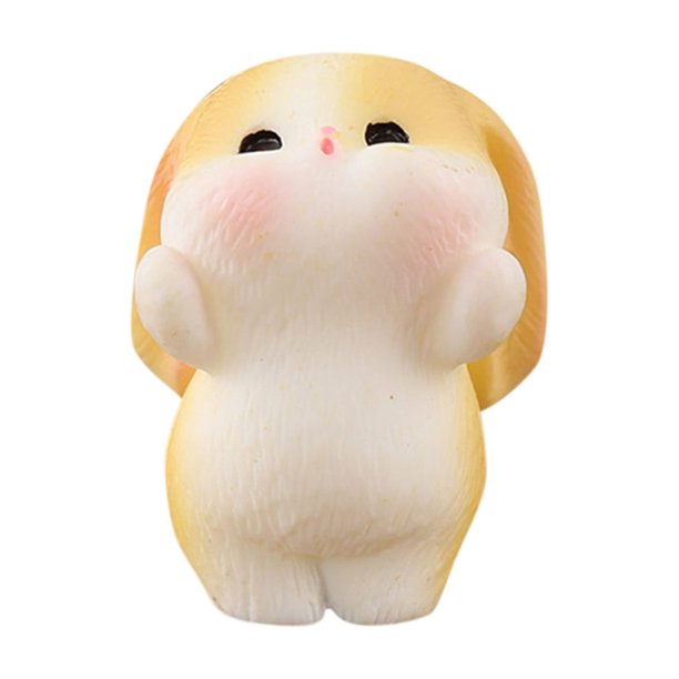 Precio sorpresa!Figurita de conejo de resina, adorno en miniatura, adornos de resina de conejo para celebraciones navideñas, decoración del hogar
