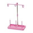 thumbnail image 1 of Soporte de carrete de 3 conos Soporte de línea de bordado ajustable Máquina de coser (rosa) Ehuebsd Libre de BPA, 1 of 3