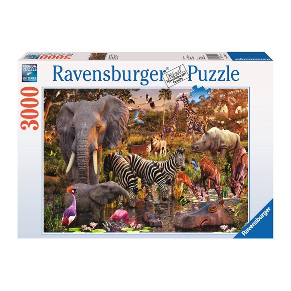 Ravensburger - 17037 | Ravensburger 3000 Pieces Puzzle African Animal World - 17037