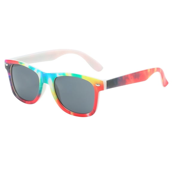 Piranha Eyewear Chill Sunglasses for Kids - Tie Dye Style with Smoke Lens