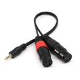 thumbnail image 2 of Divisor de Cable CUTICAT 3.5 a 2 XLR para Dispositivos Electrónicos, 2 of 7