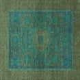 thumbnail image 1 of Ahgly Company Indoor Square Abstract Light Blue Modern Area Rugs, 7' Square, 1 of 4