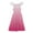 Hot Pink1108, variant on MEZZALL Girls Gradient Summer Dresses Cute Double Layer Ruffle Sleeve Smocked Flowy Dress 4 16 Years Soft Toddler Wear
