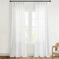 thumbnail image 3 of AIR-White Linen Curtains,Light Filtering Semi Sheer Non See Through High Ceiling to Floor Length Curtains for Living Room, 3 of 4