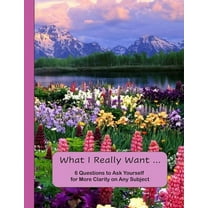 What I Really Want: 6 Questions to Ask Yourself for More Clarity on Any Subject - Flowers and Mountains Cover, (Paperback)