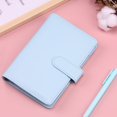 thumbnail image 1 of Huayishang A5 Cover With Buckle Closure 6 Ring A5 PU Leather Personal Notebook For Organizing Planner Pages Photo Card Sleeves Multi Functional Card Co, 1 of 4