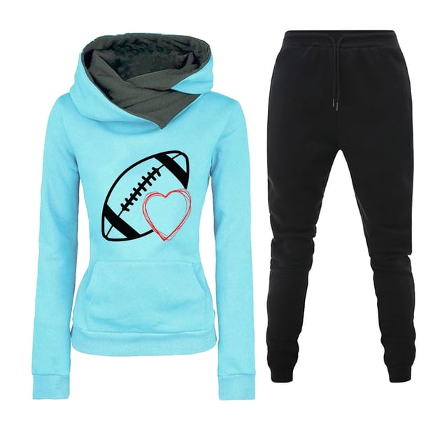 Puntoco Conjuntos de salón de manga extragrande con estampado de electrocardiograma informal a la moda para mujer, tops y pantalones casuales, trajes de 2 piezas, liquidación Puntoco Puntoco-2698