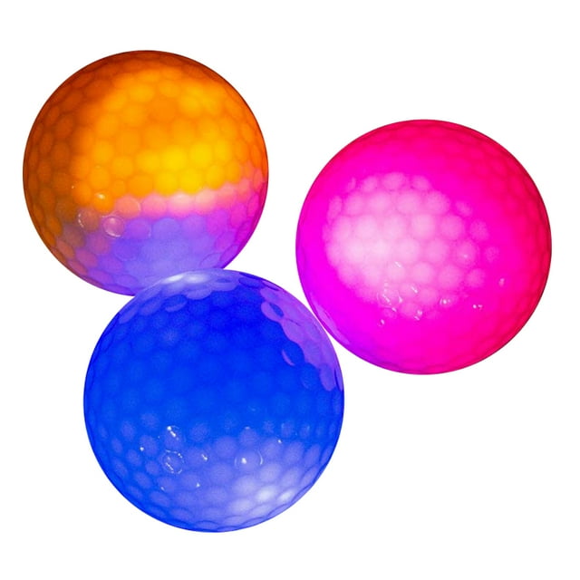 Bangcool Golf Ball Creative LED Light up Golf Training Ball Golf Practice Ball for Night