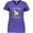 Purple, variant on Inktastic Funny Goat Kid Joke Women's V-Neck T-Shirt