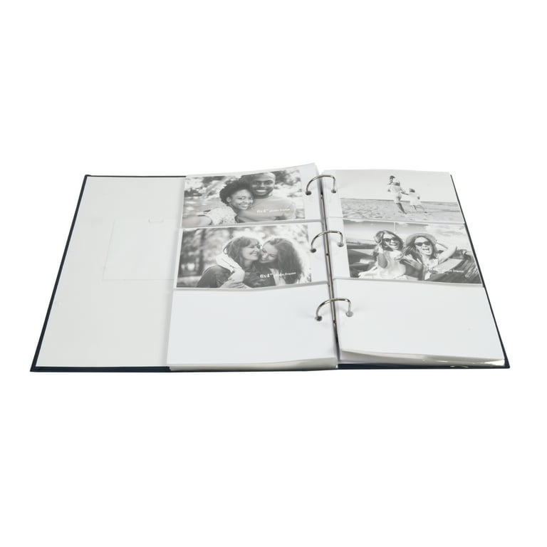 New View Gifts Blue Photo Album, Hardcover with Slip-In Pockets