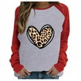 thumbnail image 1 of CEHVOM T-shirt Décontracté à Manches Longues à Col Rond pour Femmes avec Imprimé d'Hiver en Liquidation, 1 of 6