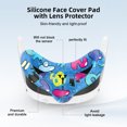 thumbnail image 4 of Rechale VR Silicone Case for Meta Quest 3, Design Upgraded Accessories for Oculus Quest 3, Face Cover, Controller Grips, Shell Cover, Lens Cover, Disposable Eye Cover(Cartoon Blue), 4 of 7