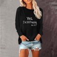 thumbnail image 1 of Hauts pour Femmes Mode Automne Hiver Imprimé Col Rond Chandail Manches Longues, 1 of 5