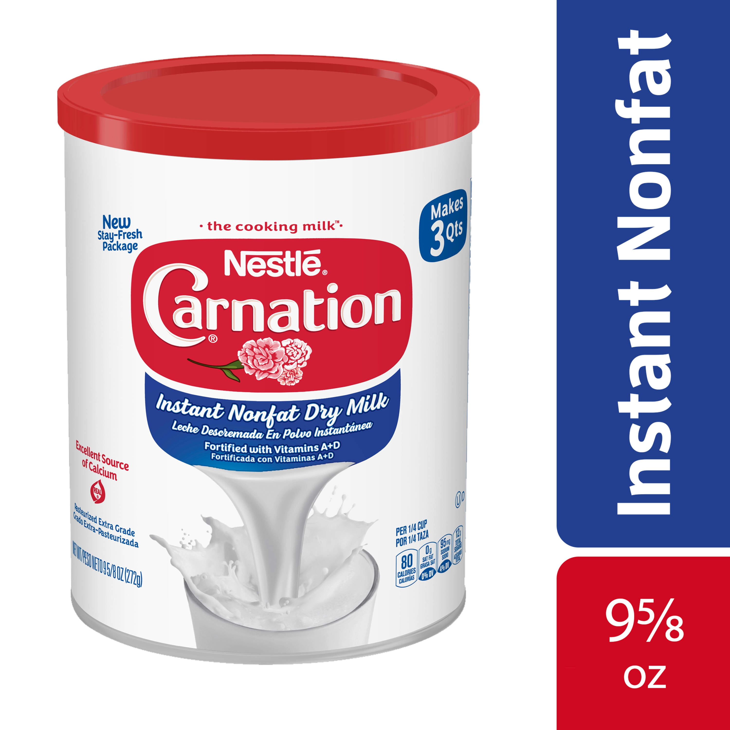 Nestle Carnation Instant Non fat Dry Milk, 9.625 oz