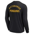 thumbnail image 3 of Unisex Fanatics Signature  Black Pittsburgh Penguins Super Soft Long Sleeve T-Shirt, 3 of 3