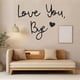 thumbnail image 2 of Letrero de Madera con Texto "Love You Bye", Decoración de Pared con Letras, Letrero de Madera con Texto "Bye Love You", Arte de Pared, Decoración del Hogar para el Amor, 2 of 5