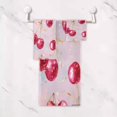 thumbnail image 5 of 3 Piece Bath Towels Set Bath Towel, Hand Towel and Face Towel for Bathroom, Gym, Hotel Watercolor Sparkling Cherries, 5 of 8