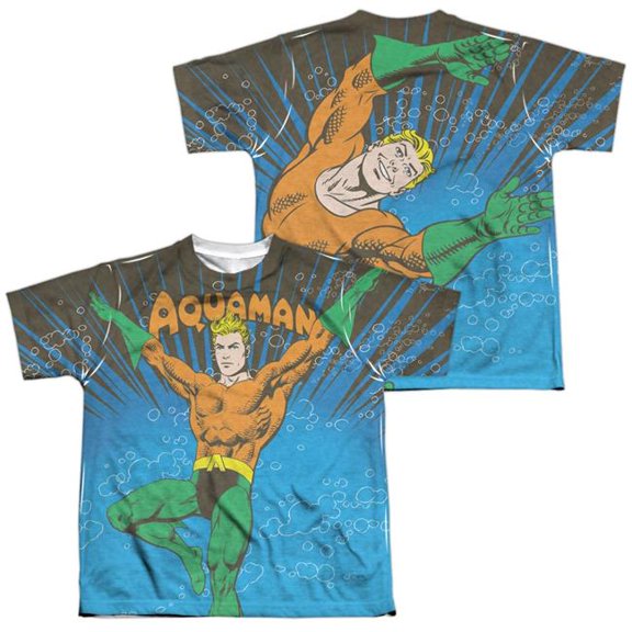 DC Underwater Sub Allover Print Officially Licensed Sublimation Youth T Shirt