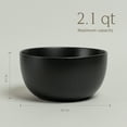 thumbnail image 3 of over&back Coupe Tall Serving Bowl - Stoneware Dishes - All-Occasion Place Settings - 2.1qt - Semi-Matte Black, 3 of 6