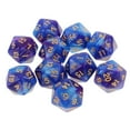 thumbnail image 3 of 10 Uds D20 Dados Poliédricos Para Juegos De Mesa De Mazmorras Y Dragones Azul Púrpura Sunnimix Dados poliédricos, 3 of 8