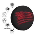 thumbnail image 6 of PUREYAH Reddish Usa Flag With Black Rv Spare Tire Cover, Wheel Covers Protectors Universal Fit for Camping Travel Trailer Truck 15 inch, 6 of 6