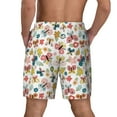 thumbnail image 4 of Goofa Butterfly Flowers Printed Men's Swim Trunks Board Shorts Quick Dry Mens Swimming Trunks with Compression Liner,Breathable Fit Hawaii Beach Shorts-3X-Large, 4 of 9