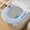 Blue, variant on EVA Toilet Seat Cushion Waterproof Soft Thick Washable Universal Fit for U V O Shape with Handle Non-Slip Bathroom Seat Pad