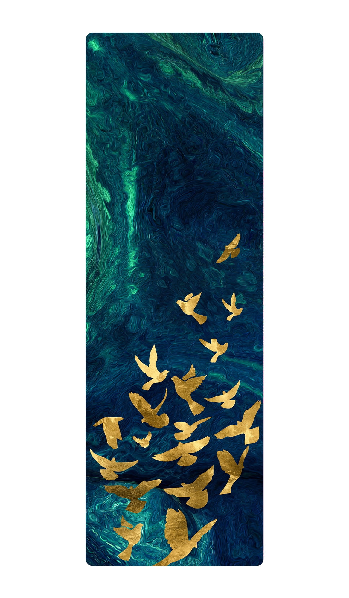 Zeronic Yoga Mat Premium Printing Non Slip Exercise & Fitness Mat for All Types of Yoga, Pilates & Floor Workouts (72" x 24" x 6mm Thick)