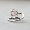 thumbnail image 2 of Rose Quartz Gemstone Rough Prong Setting Adjustable Women's Anniversary Ring Gift For Her&nbsp;, 2 of 2