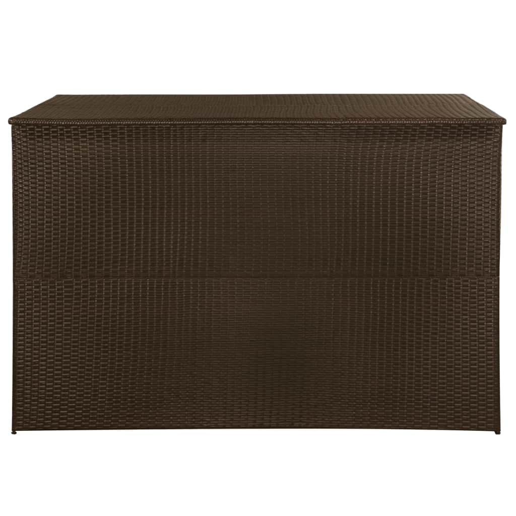Kepooman 59" Outdoor Patio Rattan Storage Box for Garden Deck, Brown Kepooman 59" Outdoor Patio Rattan Storage Box for Garden Deck, Brown