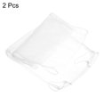 thumbnail image 3 of Unique Bargains 77.2' Adjustable Drawstring Feather Catcher Airy Skirt Mesh Bird Cage Net Cover, White 2 Pack, 3 of 5