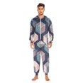 thumbnail image 3 of FORMRS Onesies Pajama for Adults Unisex Hoodie Winter Jumpsuit One Piece Sleepwear, Sizes S-2XL, Dark Cubes, 3 of 7