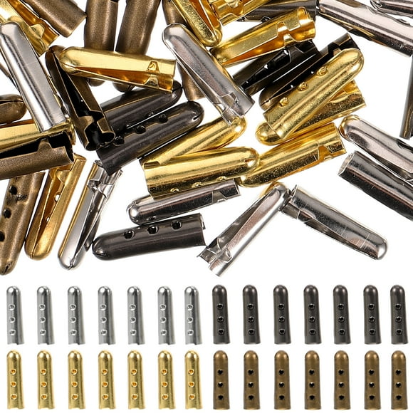 20pcs Metal Shoelace Tips Aglets Replacement Shoe Lace Tips DIY Shoelaces Materials