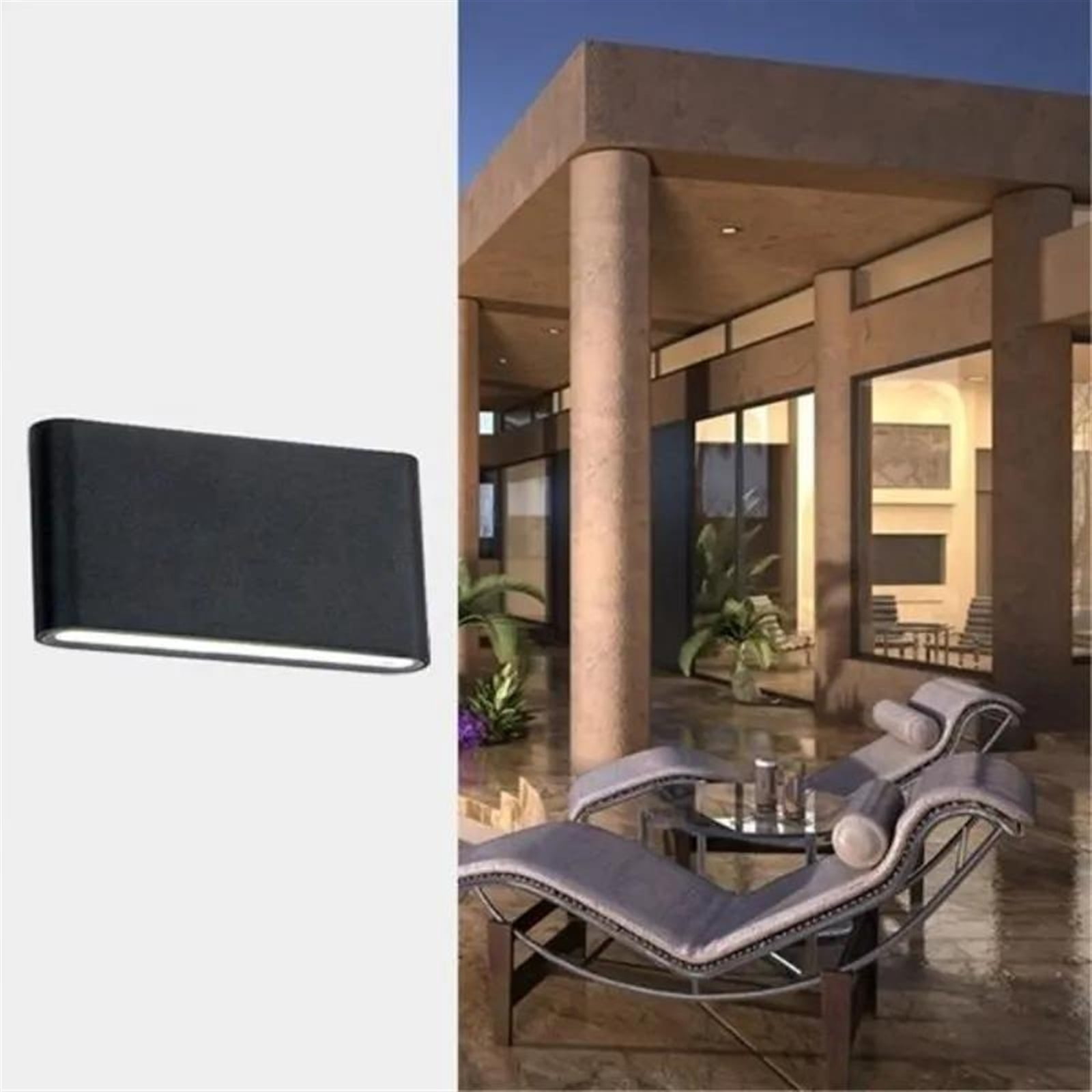 Indoor Bedroom Living Room Stairs Wall Light Outdoor Waterproof Garden Lighting Aluminum 6W 12W Wall Lamp