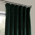 thumbnail image 2 of HPD Half Price Drapes Forestry Green Heritage Plush Velvet Room Darkening Curtains for Bedroom & Living Room Curtains (1 Panel), Window Curtains 96 inches long, Rod Pocket Curtains,50W X 96L, 2 of 6