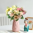 thumbnail image 3 of Sunjoy Tech 1 Bunch Artificial Flower Realistic Exquisite Decorative Wedding Fake Peony Flower Table Decor Home Supplies, 3 of 7