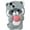 Grey Raccoon, variant on Electroplate Mirror Soft Case for iPhone 13 6.1 inch 2021,Soft TPU Wave Frame Shiny Make UP Mirror Creative Shockproof Full-Body Protection Women Girls Case With Bracelet Chain-Bear