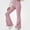 Pink, variant on HAOTAGS Girls Ruffle-Trim Flare Pants, Stretchy Elastic-Waist Casual Spring & Fall Jeans Pink Size 7