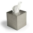 thumbnail image 1 of Monarch Abode Monarch Hand Pewter Metal Hammered Tissue Box Cover, 1 of 4