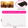 thumbnail image 4 of 20Pcs Sublimation License Plate Blank Heat Thermal Transfer Sheet Car License Plate Tag for Car Decoration Custom,12X6In, 4 of 5
