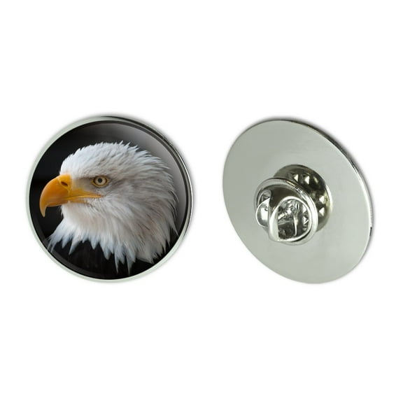 Stoic Bald Eagle Metal 1.1" Tie Tack Hat Lapel Pin Pinback