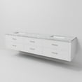thumbnail image 6 of Tuckerton 84 in W x 22 in D White Double Bath Vanity and Carrara Marble Top, 6 of 10