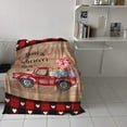 thumbnail image 4 of Home is Wherever Mom is Super Soft Throw Blankets Mothers Day Decorations Farmhouse Red Truck Fluffy Fuzzy Flannel Bed Blanket Decorative for Home Sofa Couch Chair Living Bedroom,50x60 in, 4 of 6