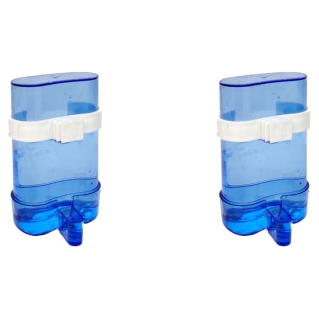 Comedero para pájaros Methold Dispensador de agua azul 2Conjunto