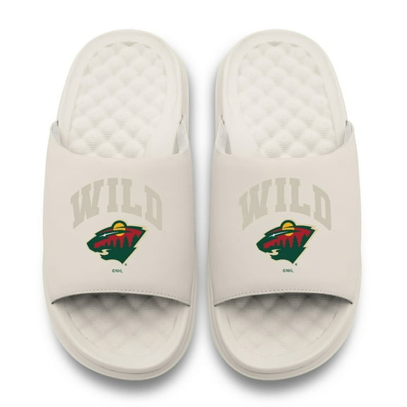 Unisex ISlide Cream Minnesota Wild Tonal Pop Motive Slide Sandals