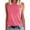 Hot Pink, variant on Daznico Tank Tops for Women,Ladies Solid Color Vest Sleeveless Summer T Shirt Round Neck Top,Size L
