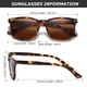 thumbnail image 5 of Gafas de sol DUSHINE polarizadas de estilo retro clásico para mujer, 5 of 7
