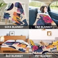 thumbnail image 2 of Yayeee Throw Blanket for Couch Soft Warm 50" x 60" Sofa Chair Bed Decoration, Flowers Pattern Style, 2 of 7