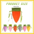 thumbnail image 3 of 6 Pcs Easter Carrot Shaped Treat Bags Easter Basket Stuffers Fabric Drawstring Candy Gift Goodie Bags for Egg Hunt Outdoor Party Supplies, 3 of 9