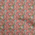 thumbnail image 1 of oneOone Cotton Cambric Red Fabric Asian Japanese Floral Sewing Fabric By The Yard Printed Diy Clothing Sewing Supplies 56 Inch Wide, 1 of 4